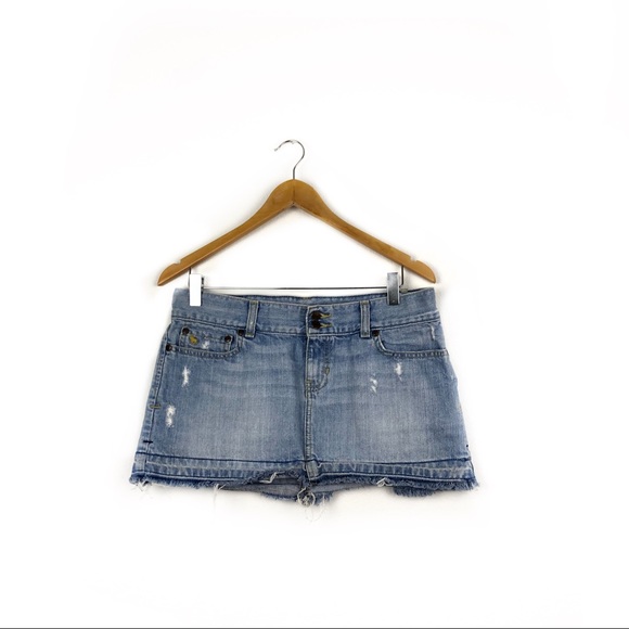 Abercrombie & Fitch Dresses & Skirts - Abercrombie & Fitch Light Denim Mini Skirt